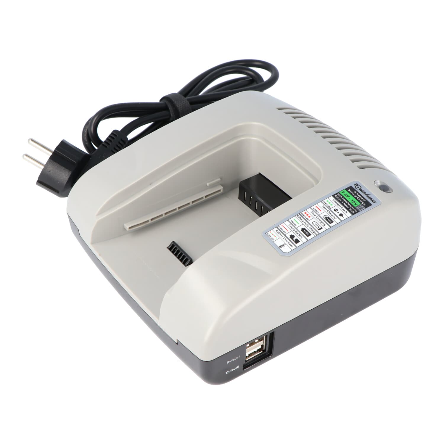 Chargeur AccuCell Basic pour adaptateurs de charge interchangeables pour différentes batteries d'outils