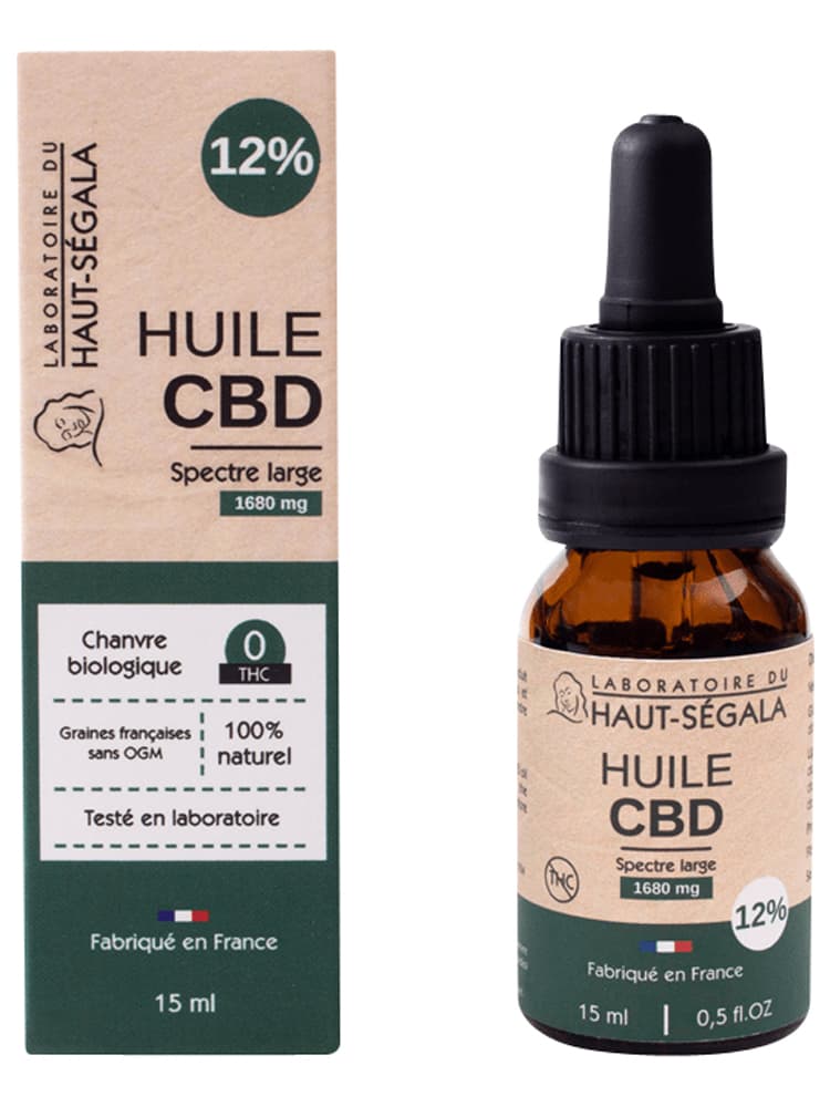Laboratoire du Haut-Ségala Huile Cbd Spectre Large 12% Naturelle
