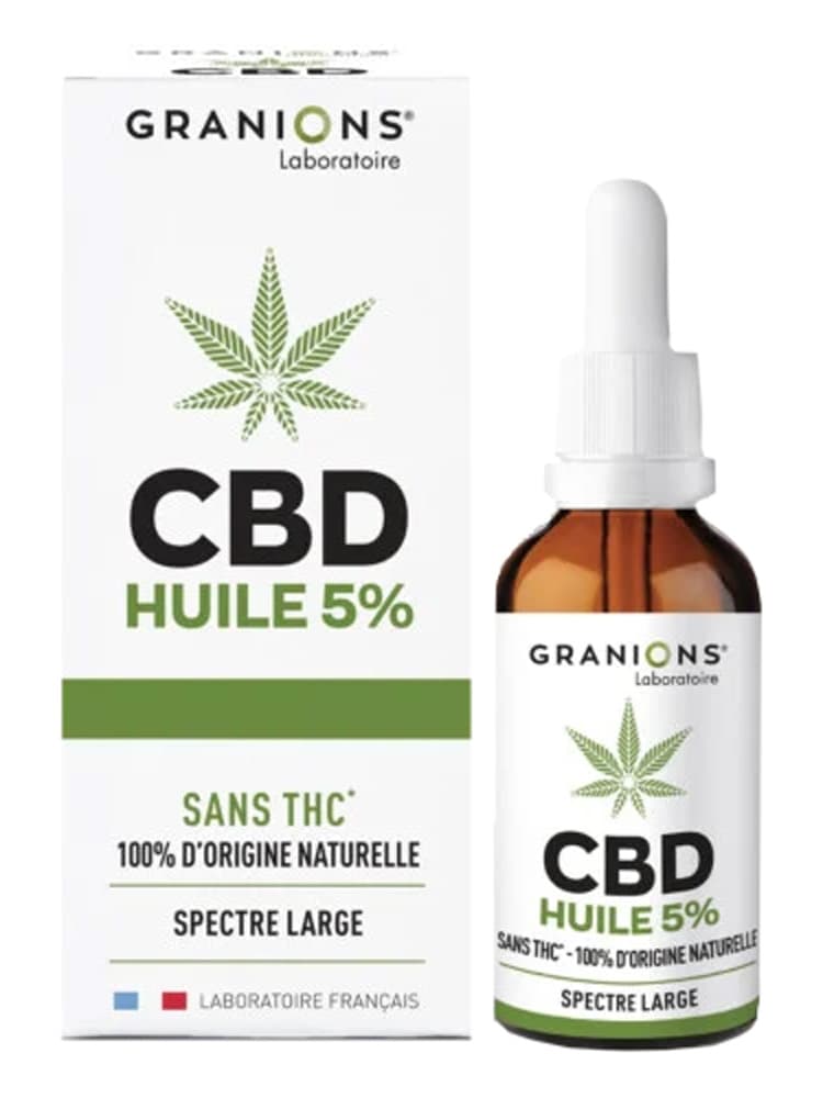 Granions Huile Cbd 5% Flacon 10 ml