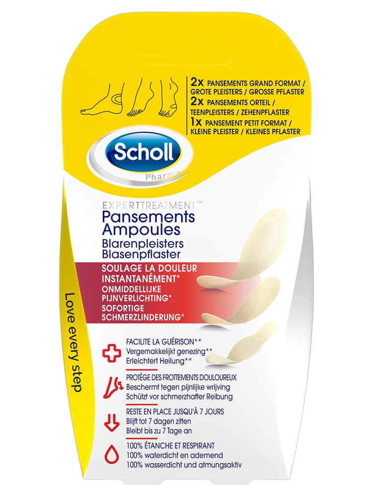 Scholl Pansements Ampoules Différentes Tailles X5 Pour Talons et Orteils