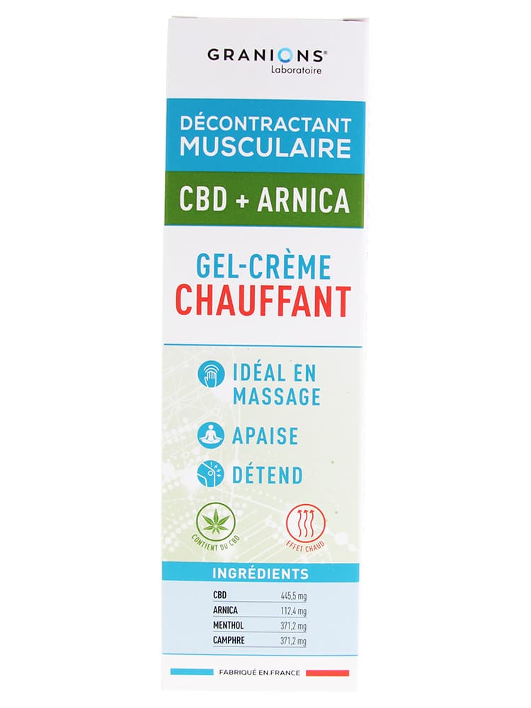 Granions Gel-Crème Chauffant CBD & Arnica 75 ML