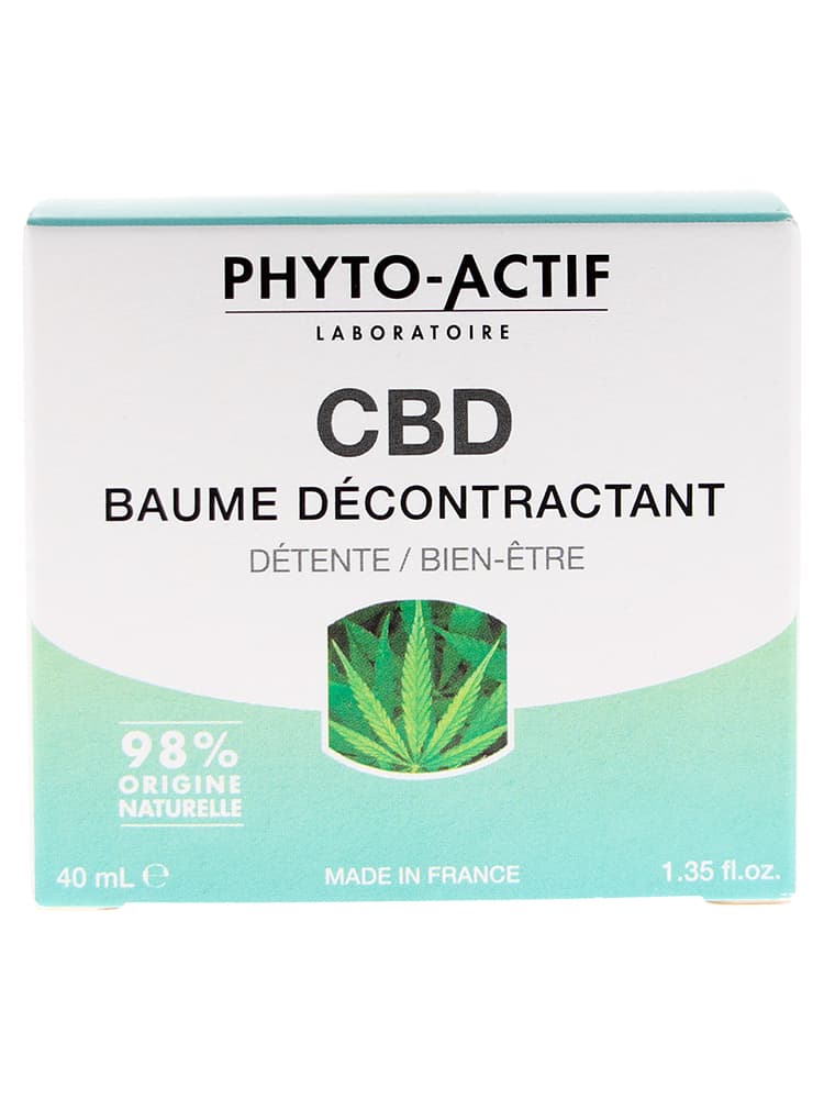 Phyto-Actif CBD Baume Décontractant Détente Bien-Être 40 ml