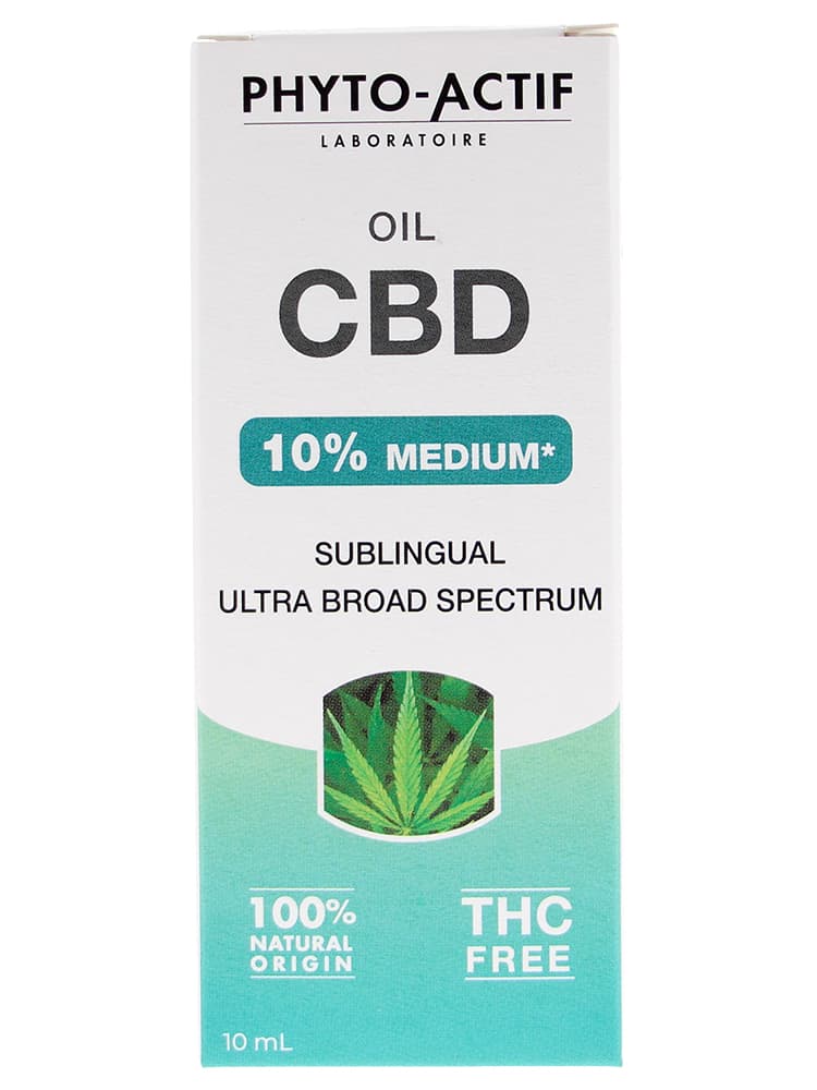 Phyto-Actif Huile CBD 10% Medium Sublinguale 10 ml