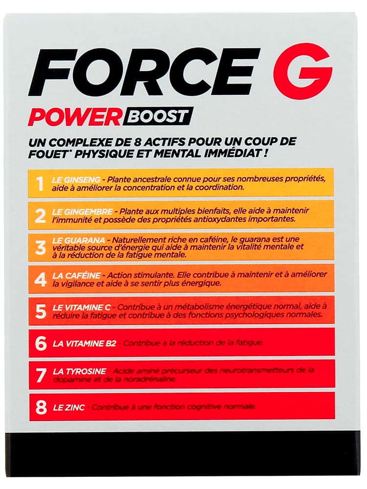 Vitavea Force g Power Boost - Physique & Mental - 24 Comprimés Effervescents