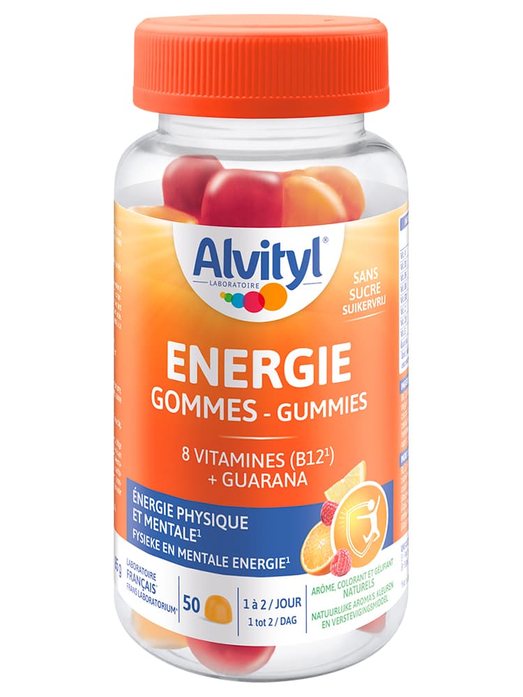 Alvityl Énergie 8 Vitamines Énergie Physique et Mentale 50 Gummies
