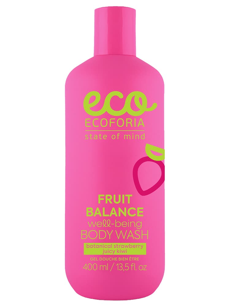 Ecoforia Skin Harmony Fruit Balance Gel Douche Bien Être Fraise & Kiwi 400 ml