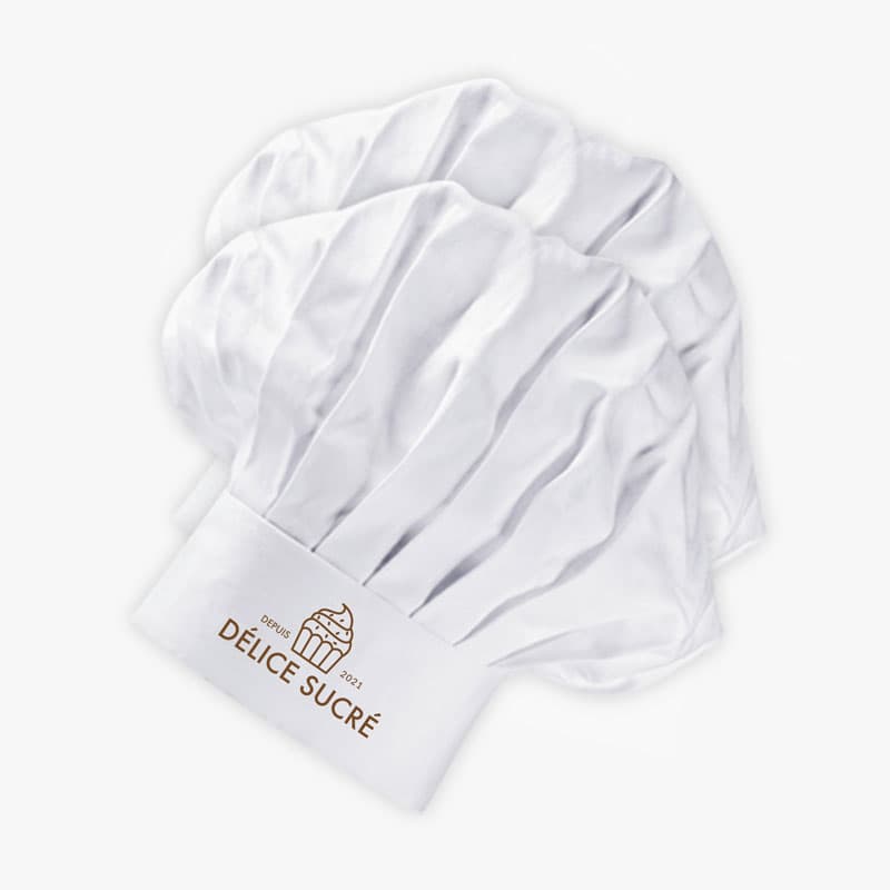 5.00000 Toques De Cuisinier Imprimées 6 x 15 cm - Easyflyer