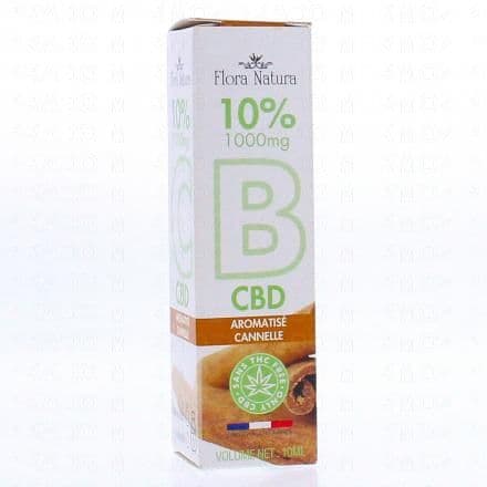 FLORA NATURA Huile de CBD - 10% aromatisé cannelle 10ml