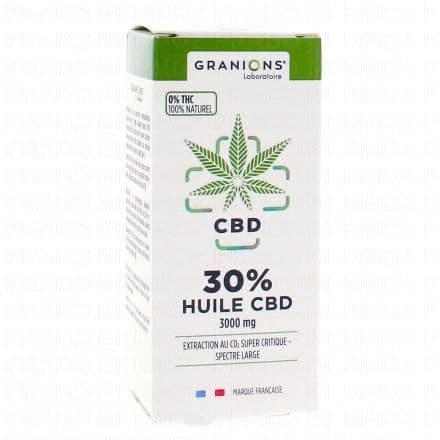 GRANIONS CBD - Huile de CBD 10ml 30% - 3000mg cbd