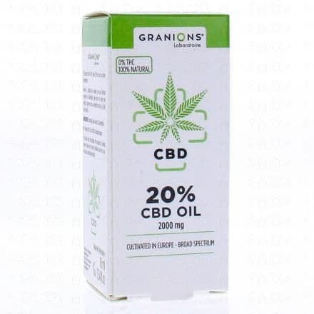 GRANIONS CBD - Huile de CBD 10ml 20% - 2000mg cbd