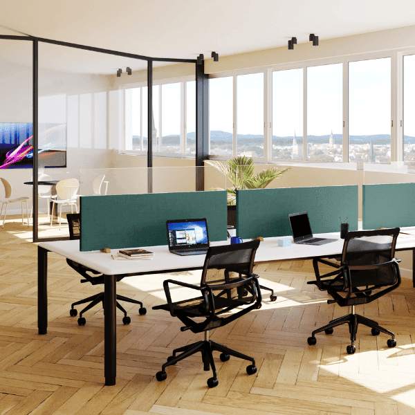 Cloisonnette Acoustique de Bureau Anti Feu M1